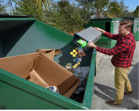 our garbage containers are always clean